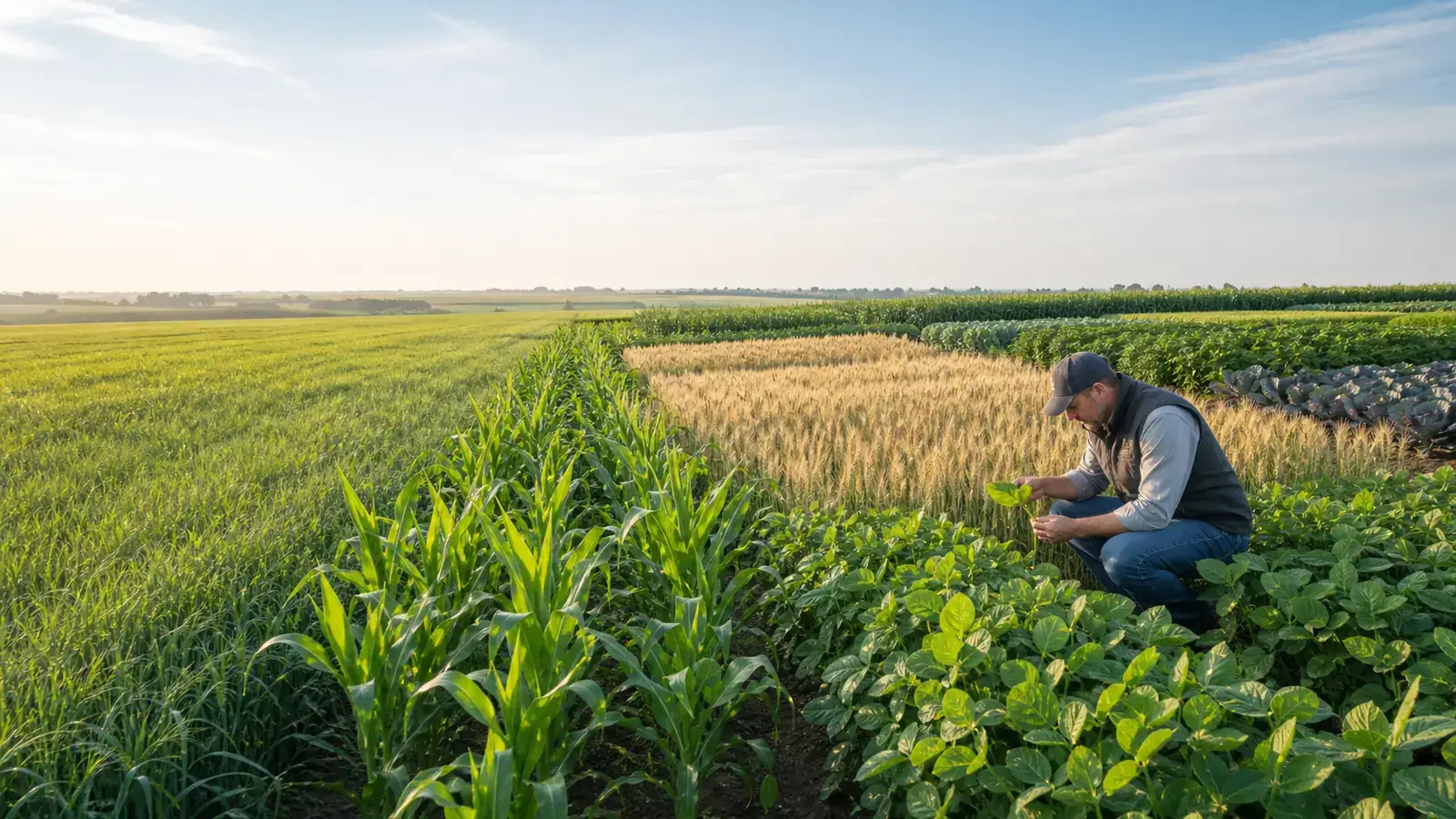 Representative multi-crop field evaluation for crop-protection sourcing